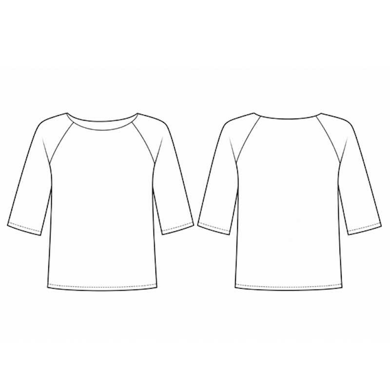 Top with Raglan Sleeves - Image 3